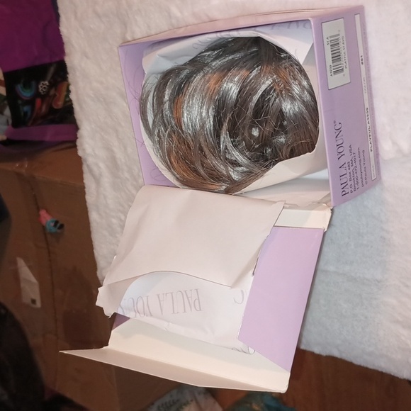 Paula Young Gray Ponytail Clip (Playful A3239)#51 - Picture 3 of 6